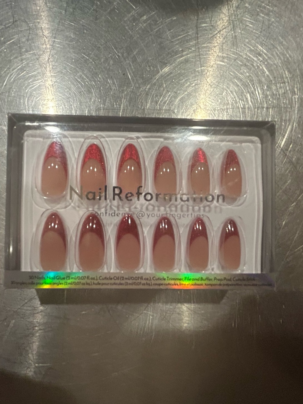 Nail Reformation Red French Press-On Nail Set